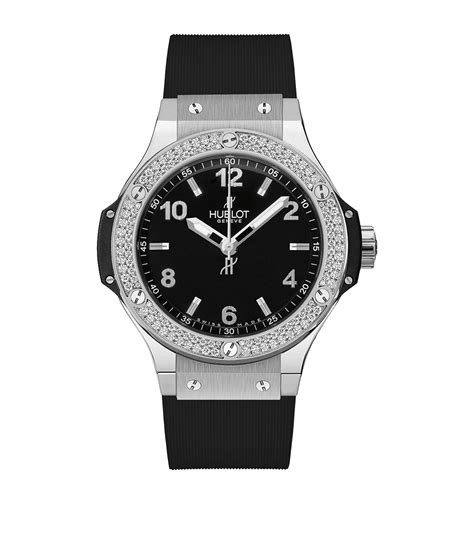 hublot diamond bezel watch|Big Bang Monochrome Steel Diamonds 38 mm .